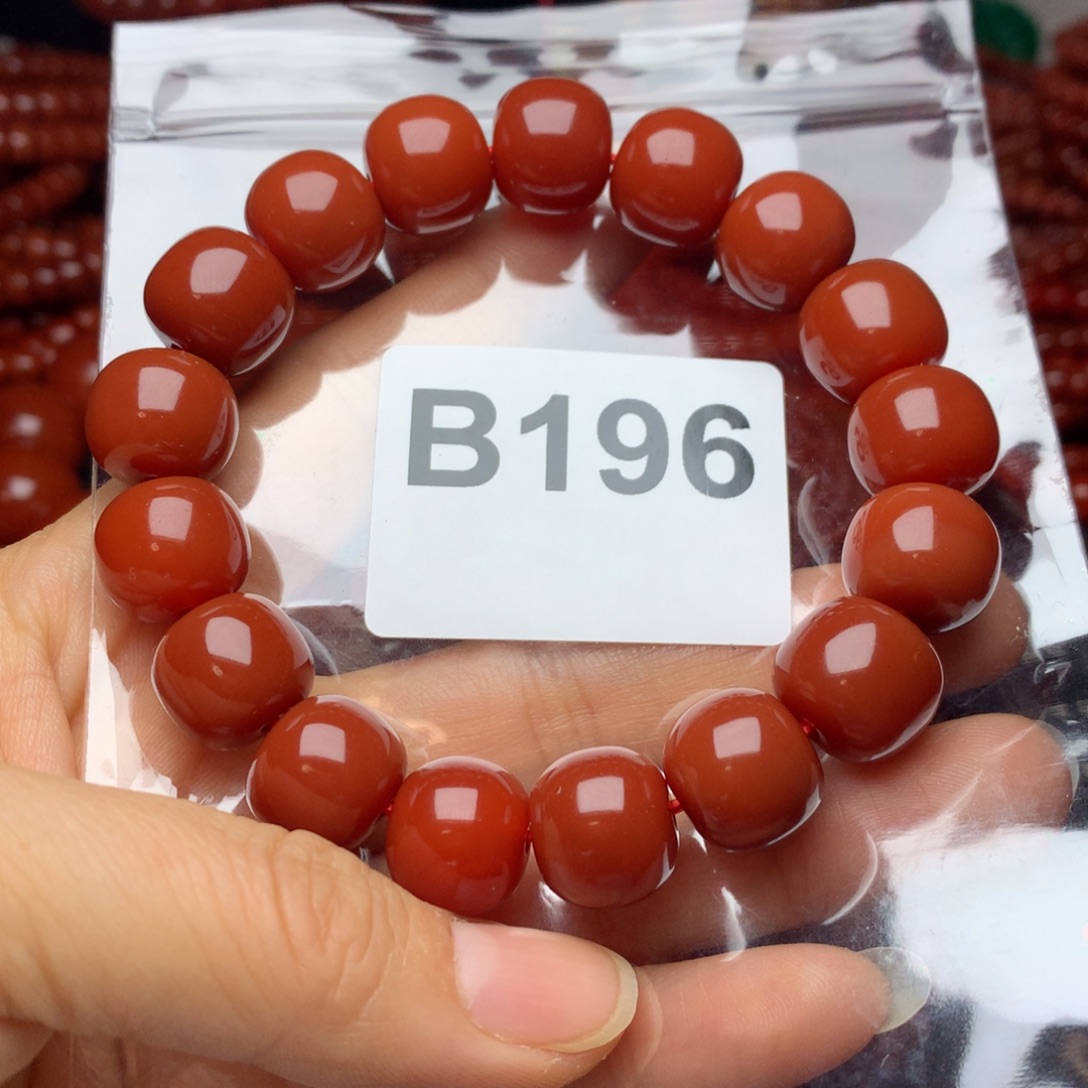 川***王南红玛瑙未镶嵌手链