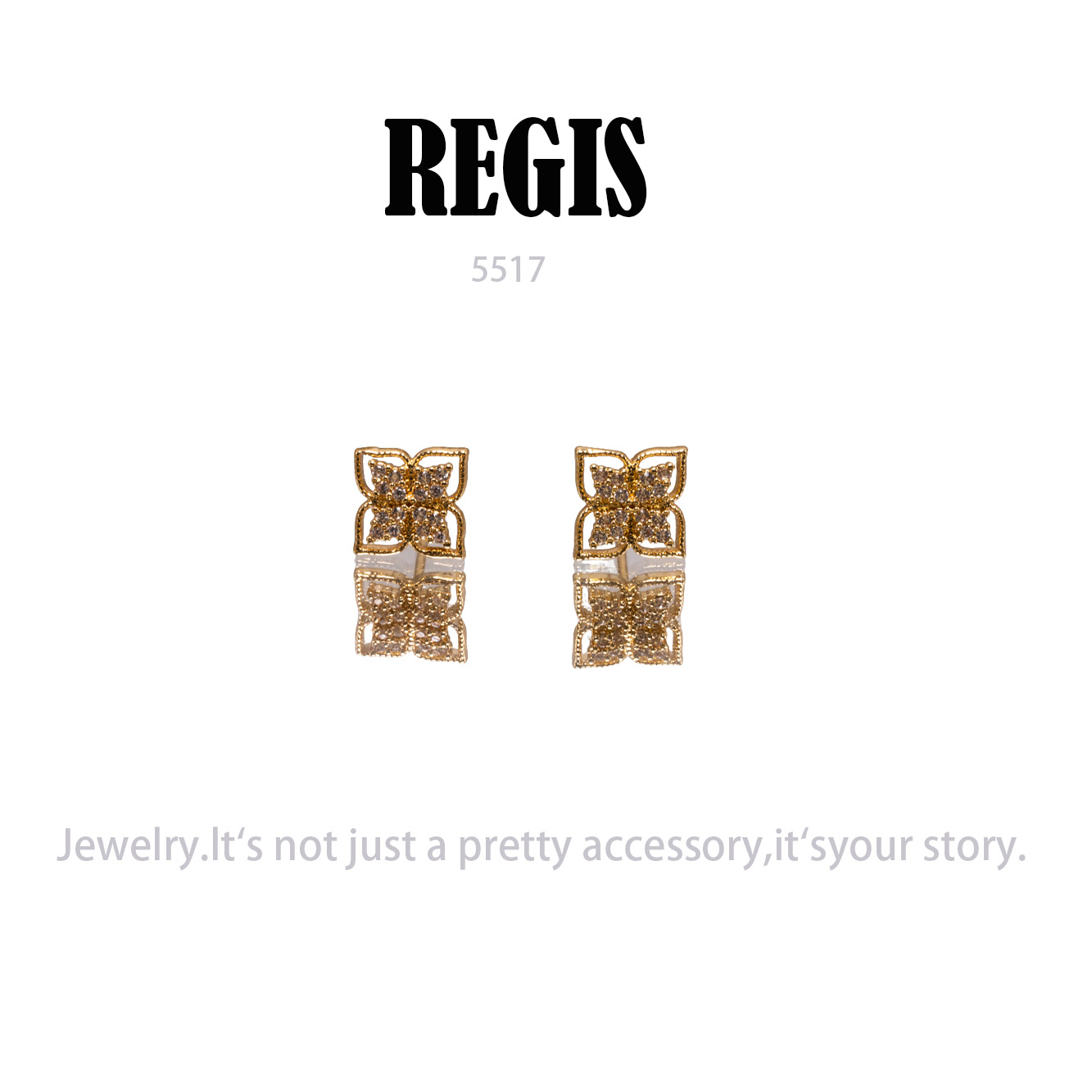 镀K金 REGIS  耳饰～5517