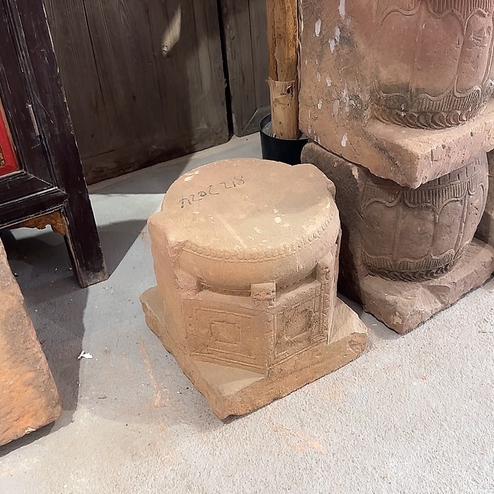 石雕石头茶空间搭配摆件