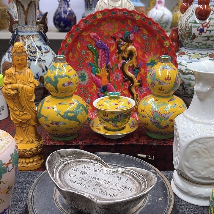 瓷片辞去摆件瓷器摆件