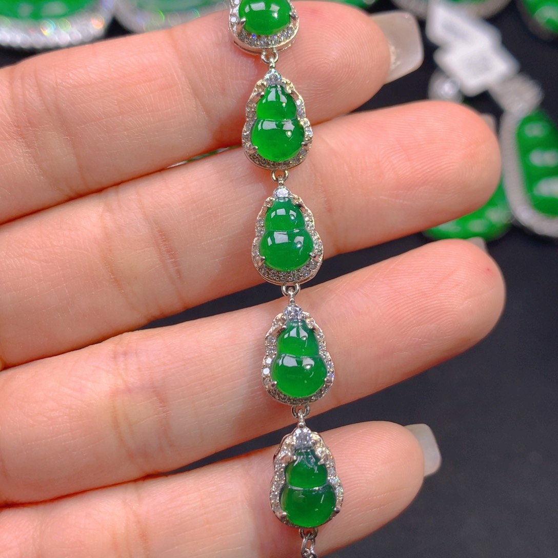 翡翠颈饰银S925镶嵌1111111111