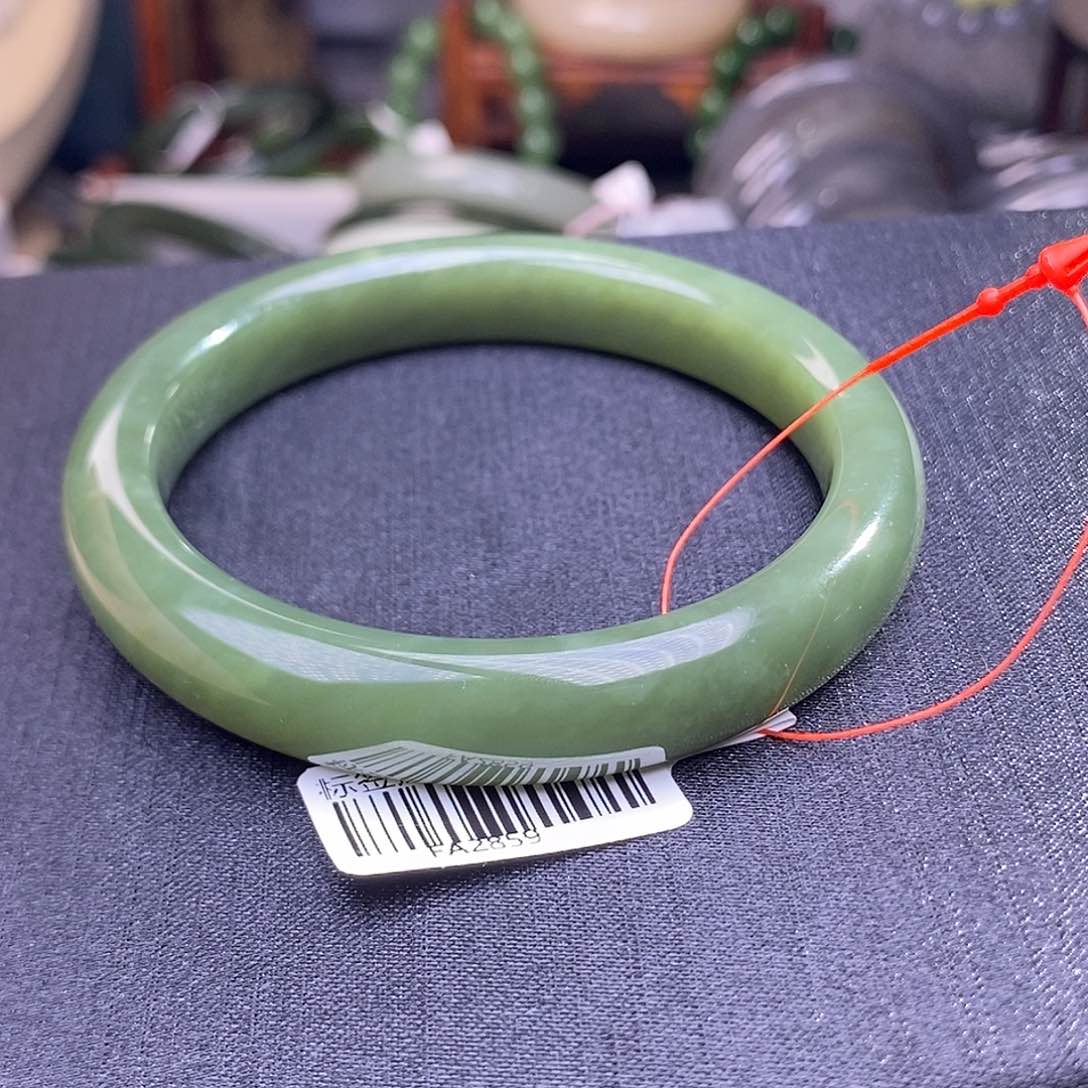 和田玉清货价60.5青黄口福利价手镯未镶嵌