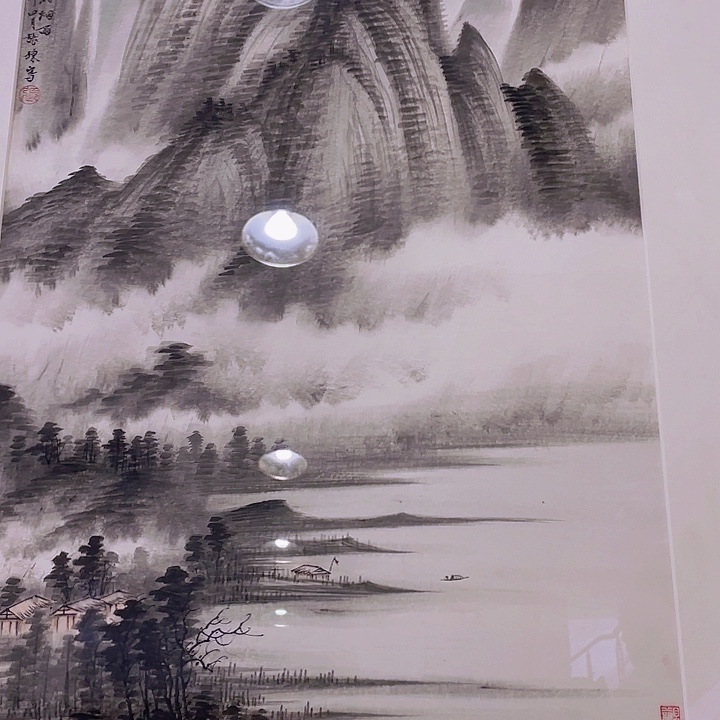 国画宋庄的一个小镇上