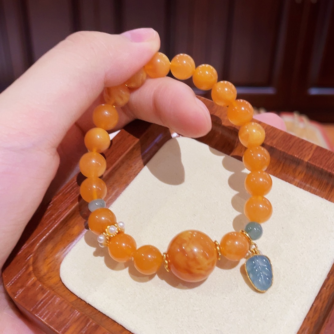蜜蜡手链未镶嵌手串