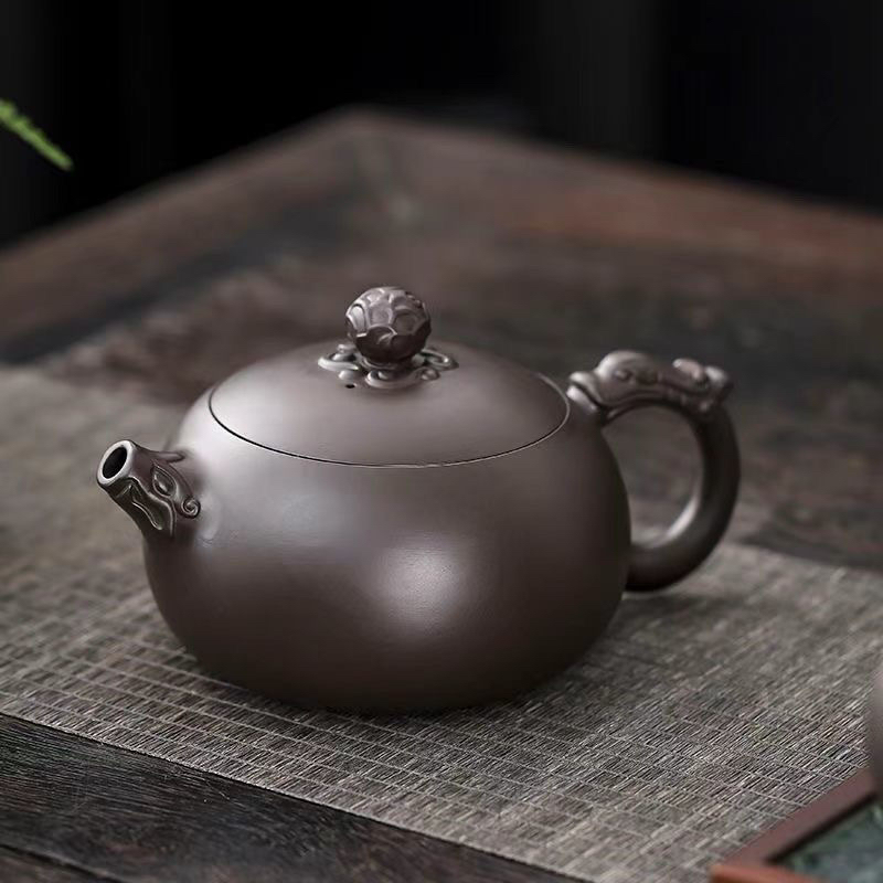 紫砂遇水西施凤鸣大容量套装茶壶手工紫砂壶泡茶家用宜兴紫砂壶