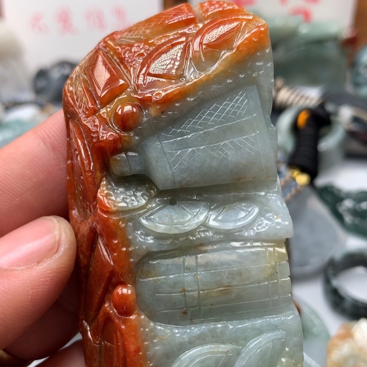 翡翠颈饰未镶嵌保真天然A货翡翠