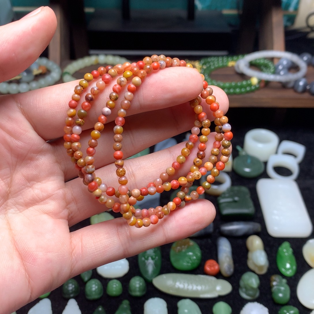 和田玉未镶嵌手链