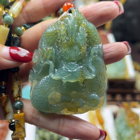 岫玉挂件未镶嵌挂件