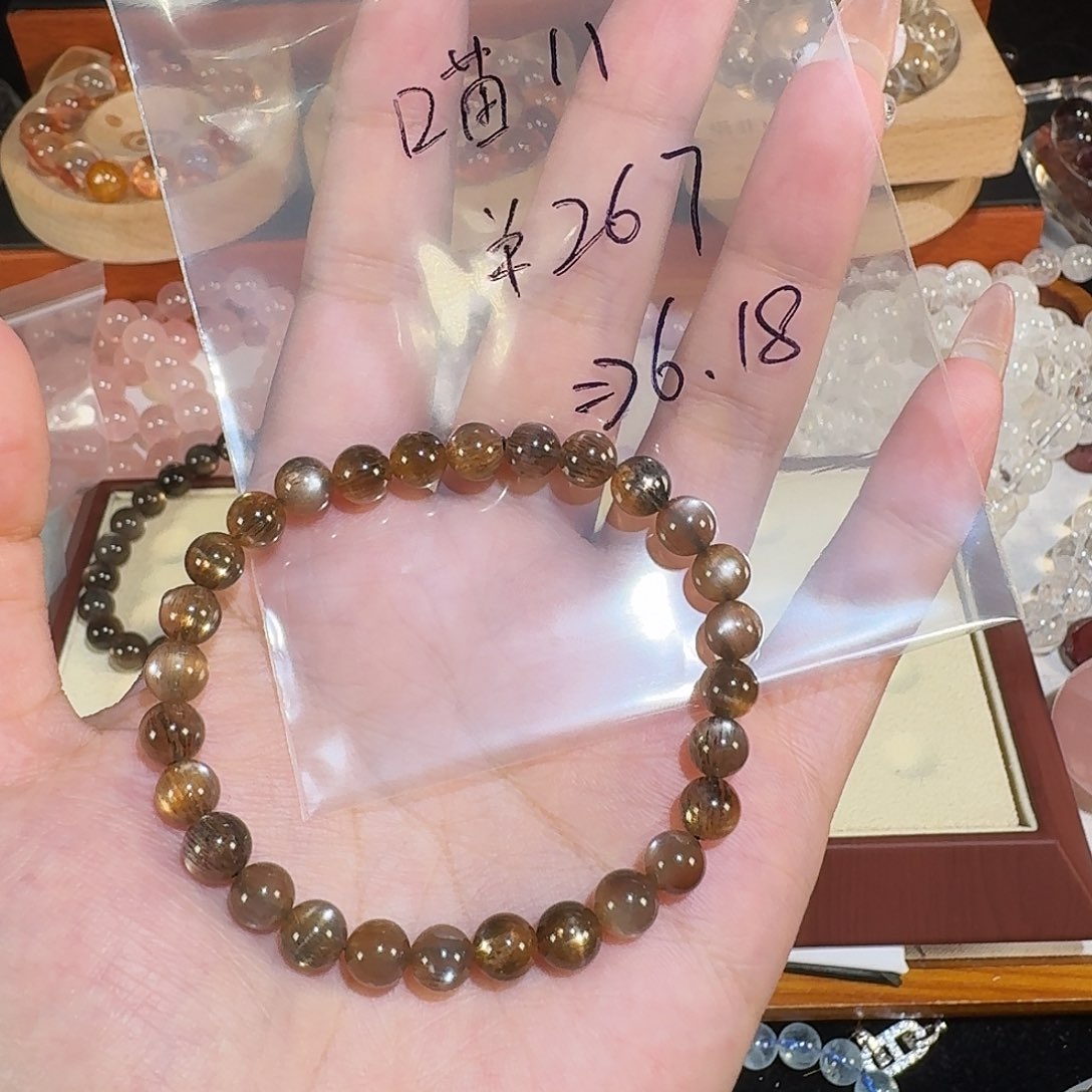 水晶手链未镶嵌喵*1黑金骨干、267