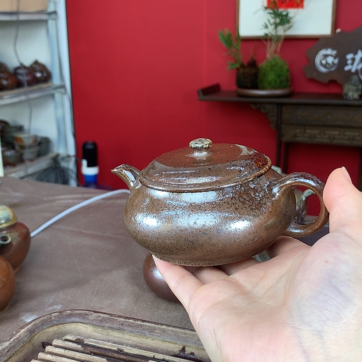 紫砂茶壶纯自然柴烧