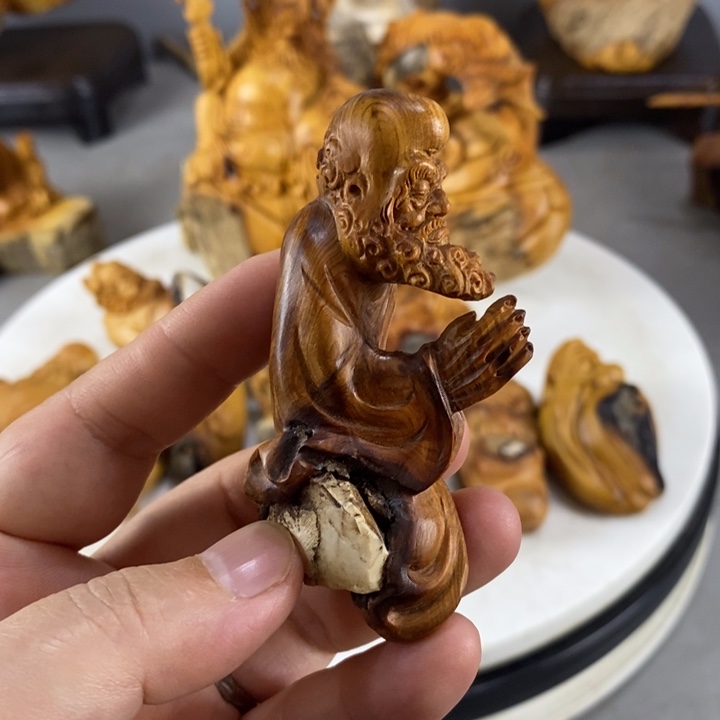 柏木（崖柏）达摩手把