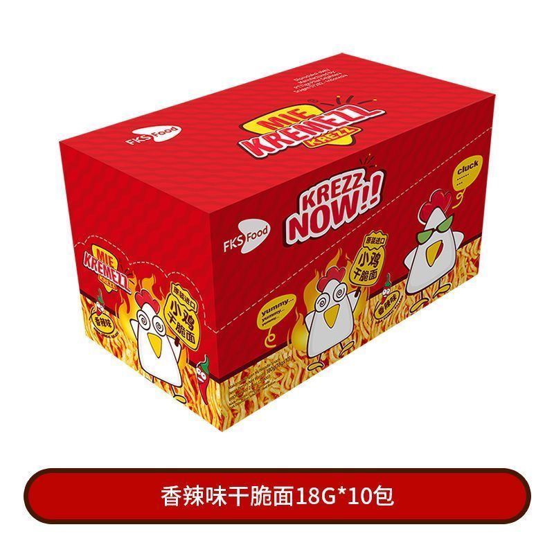 【保质期至8.12】原装进口Mie Kremezz小鸡干脆面180g发2盒