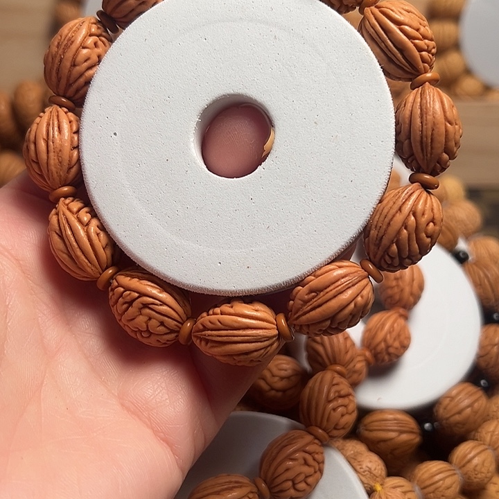 桃核吊坠桃核手串大肠纹钱袋子16