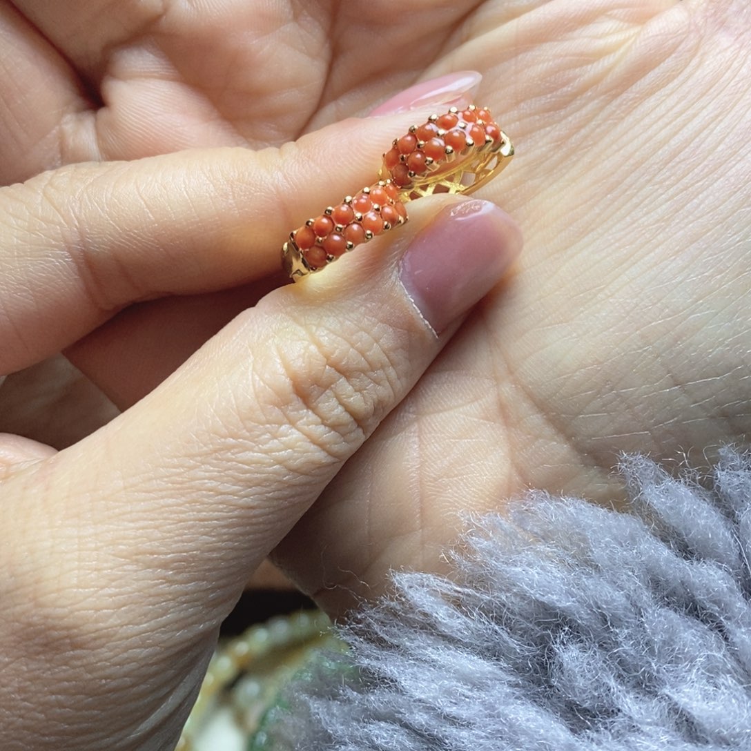银S925镶嵌南红玛瑙耳饰南红耳圈