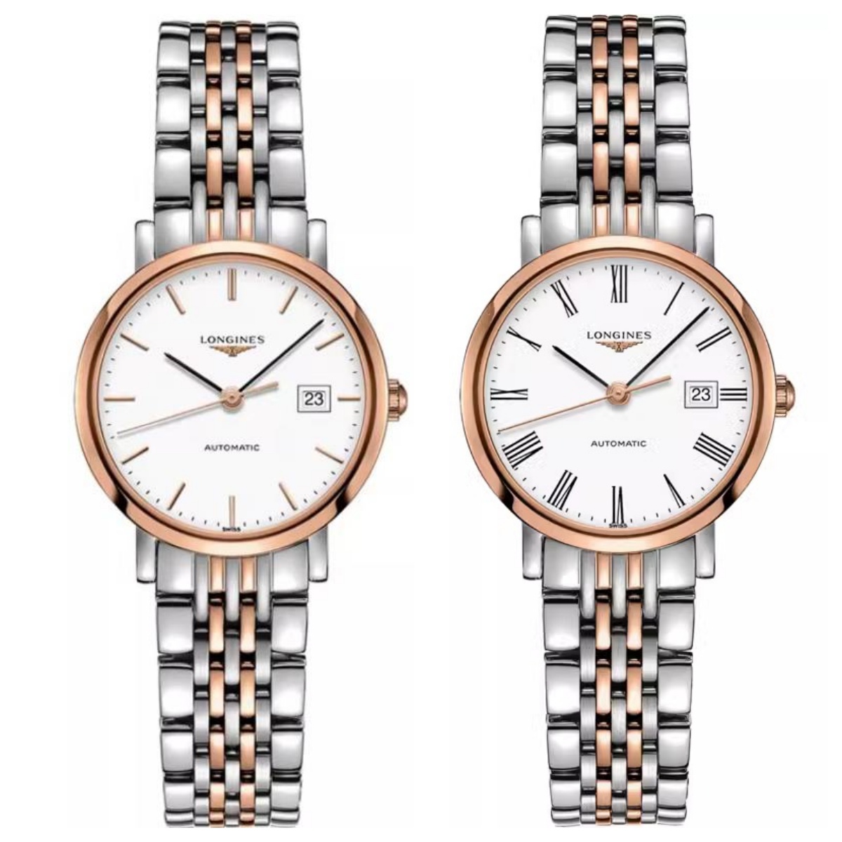 99新 Longines/浪琴 博雅310/机械/玫瑰金白盘/表径29mm/女士腕表