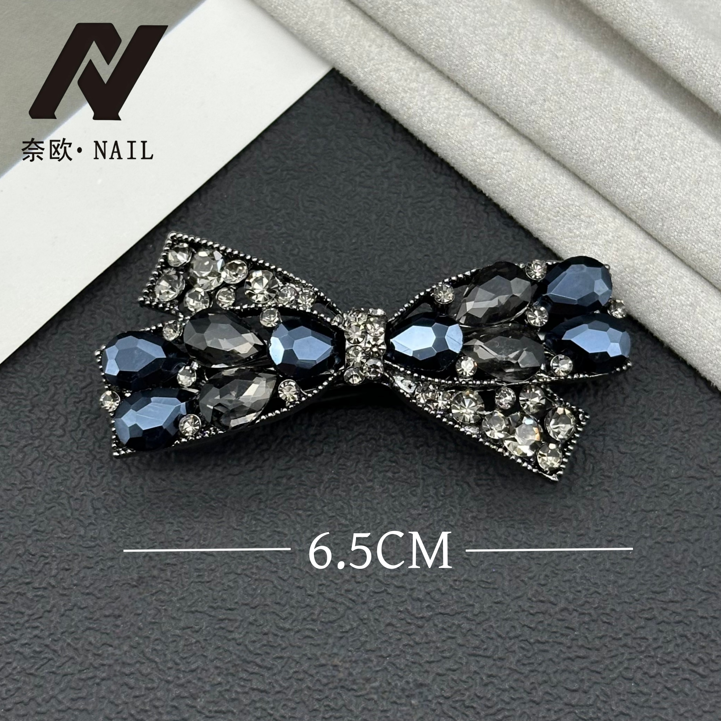 【NAIL·奈欧】设计师系列6512满钻气质弹簧夹高级