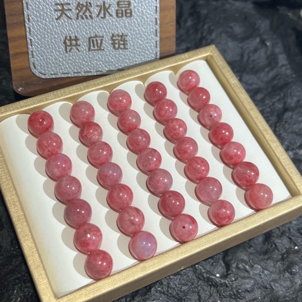 【月月家】U0620天然蔷薇辉 樱花雨通孔单珠11-12mm 多样性发其一