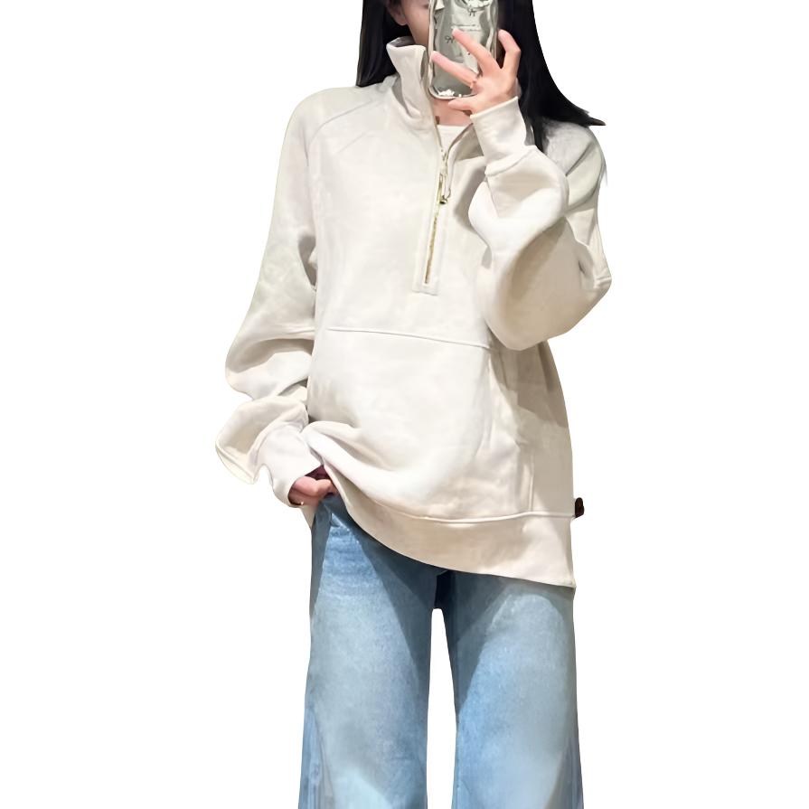 lululemon/露露乐蒙【新】Scuba Long Funnel 宽松半拉链长款夹克