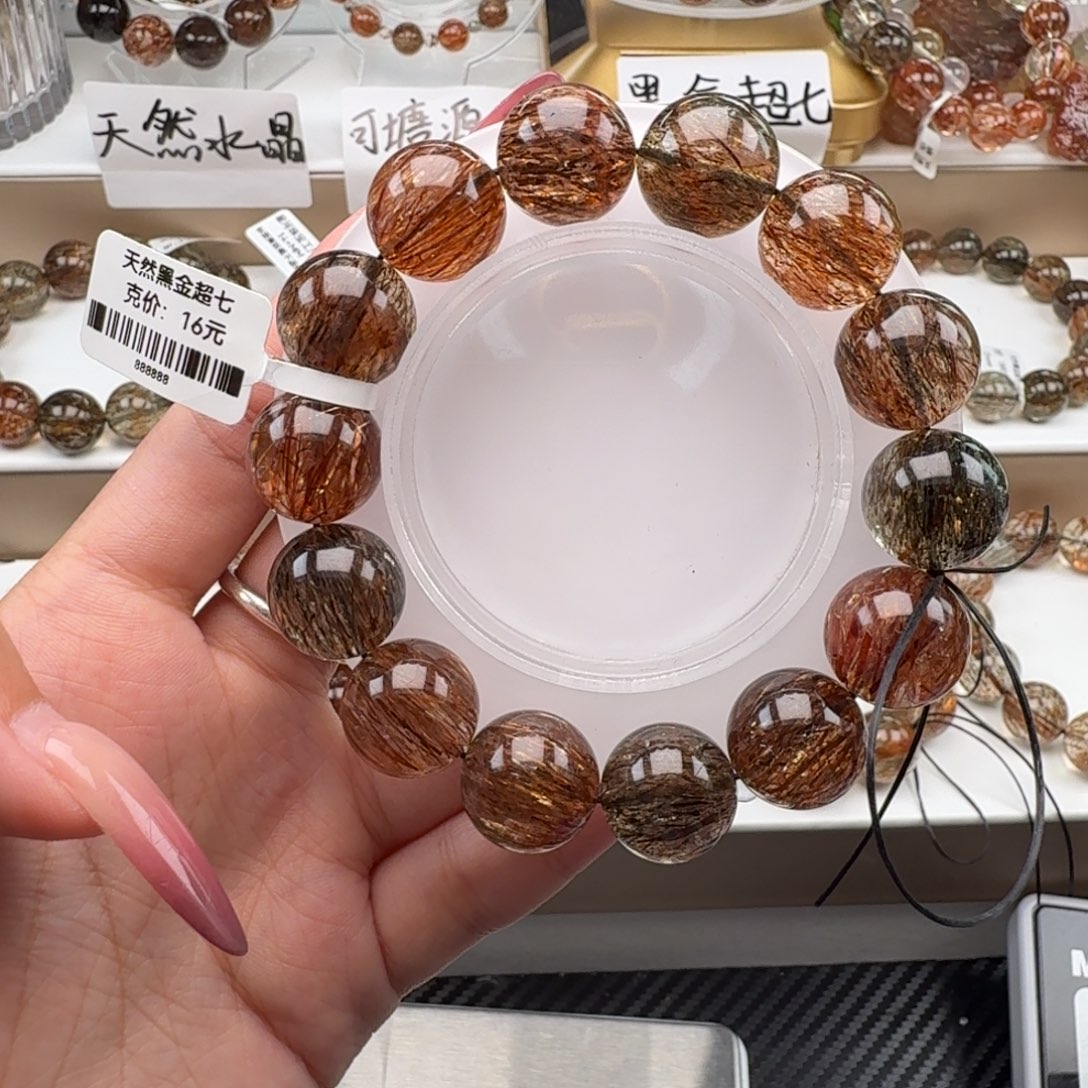 精***分手链水晶未镶嵌黑金超七多样性发其一