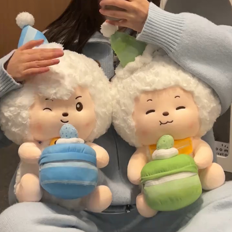 正版喜羊羊与灰太狼生日系列公仔懒羊羊周边动漫玩偶儿童生日礼物