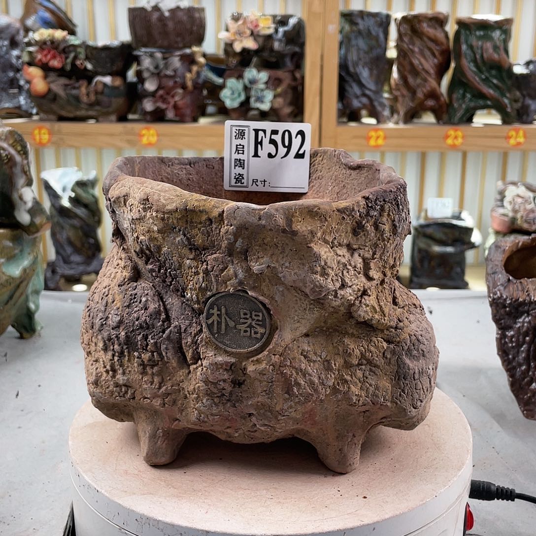 紫砂花盆手工制作默认微瑕592