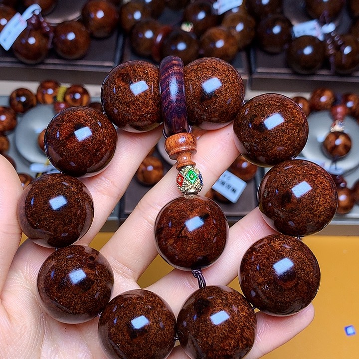 花梨木类手串/手链黄花梨风化料老挝花梨土埋料2.5