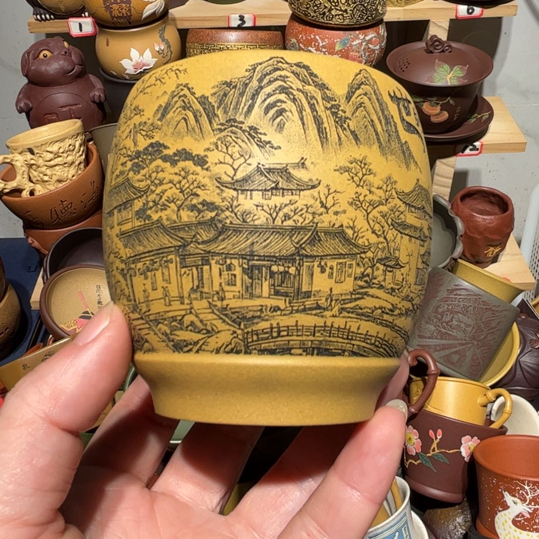 紫砂茶杯宜兴紫砂主人杯