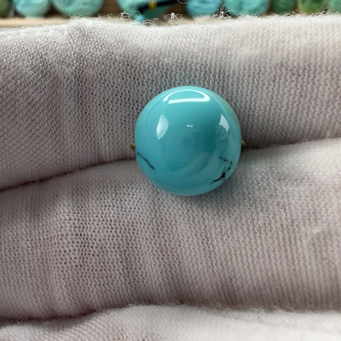 未镶嵌绿松石圆珠11mm