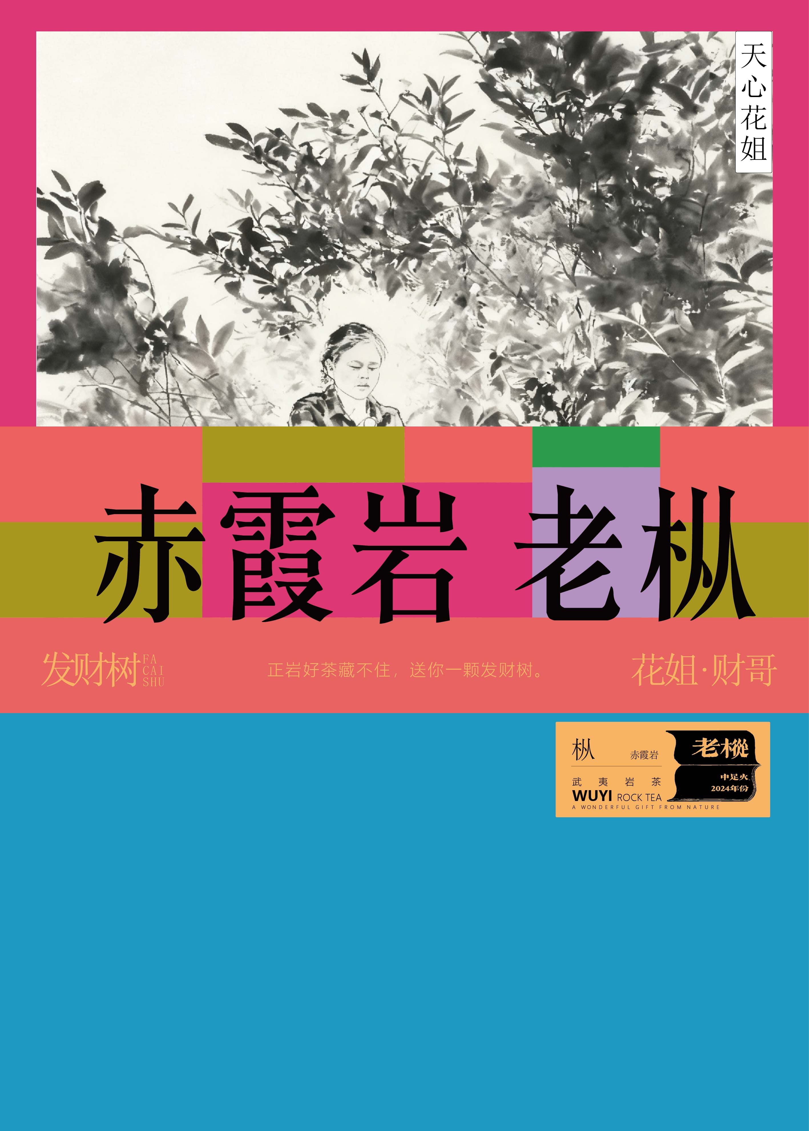 【发财树】天心花姐/赤霞岩老枞/水仙肉桂大红袍/武夷岩茶/9克*2泡