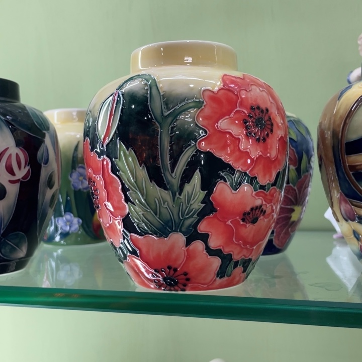 陶虞美人罐一个陶瓷