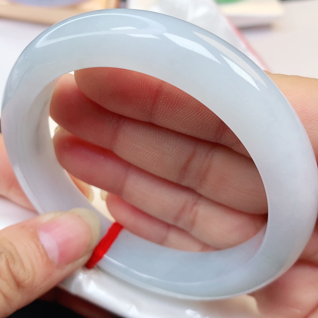 未镶嵌手镯翡翠61白月光纯天然A货翡翠老坑冰润2485号