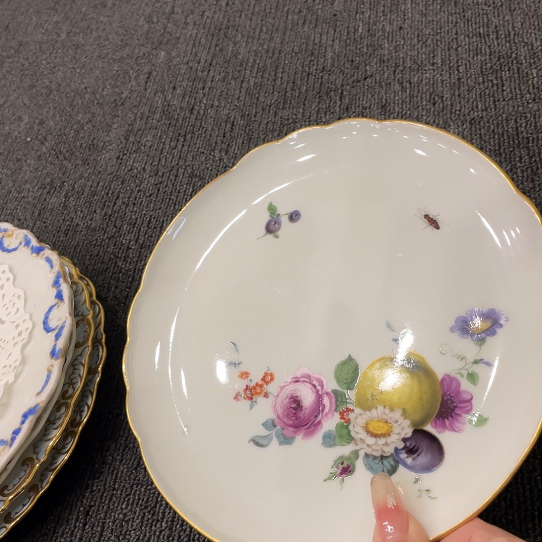 瓷片中古二等20CM平盘