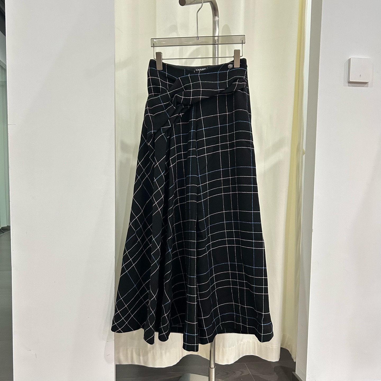 99新 Chanel/香奈儿 Chanel 24s格子阔腿裤34码