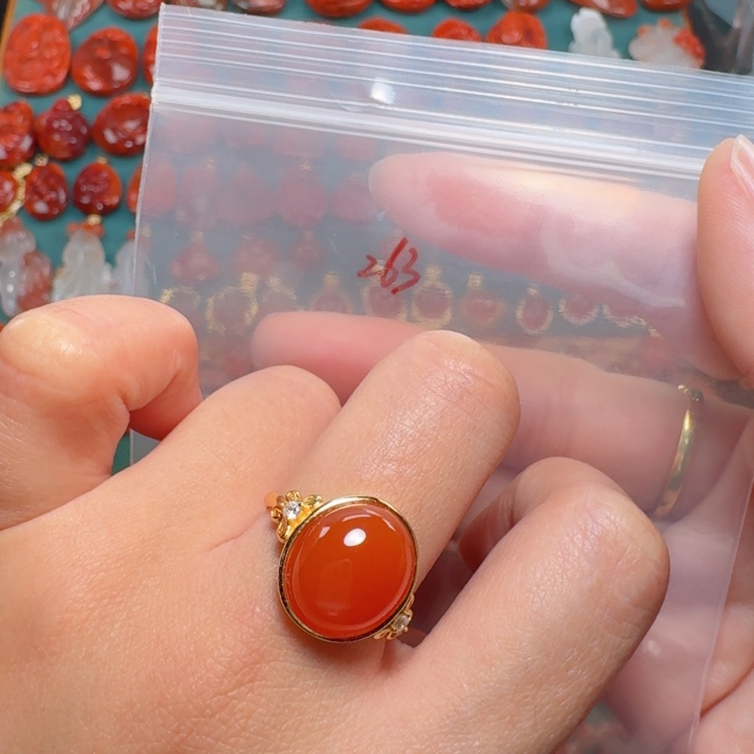 南红玛瑙南红银S925镶嵌