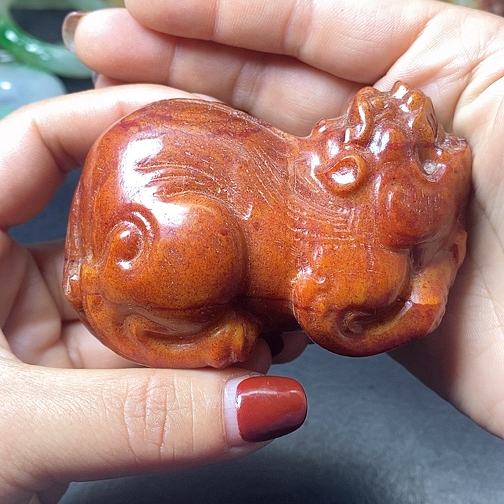 白玉菩提吊坠摆件