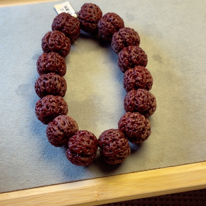 金刚菩提手串21尺寸寬筋爆肉悶墩