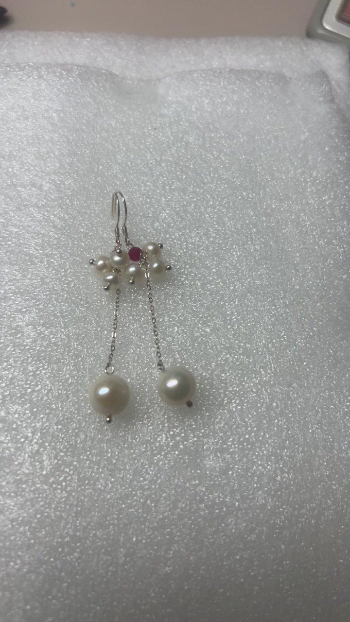 925银耳饰 博雅手作S925纯银耳饰 幻烟