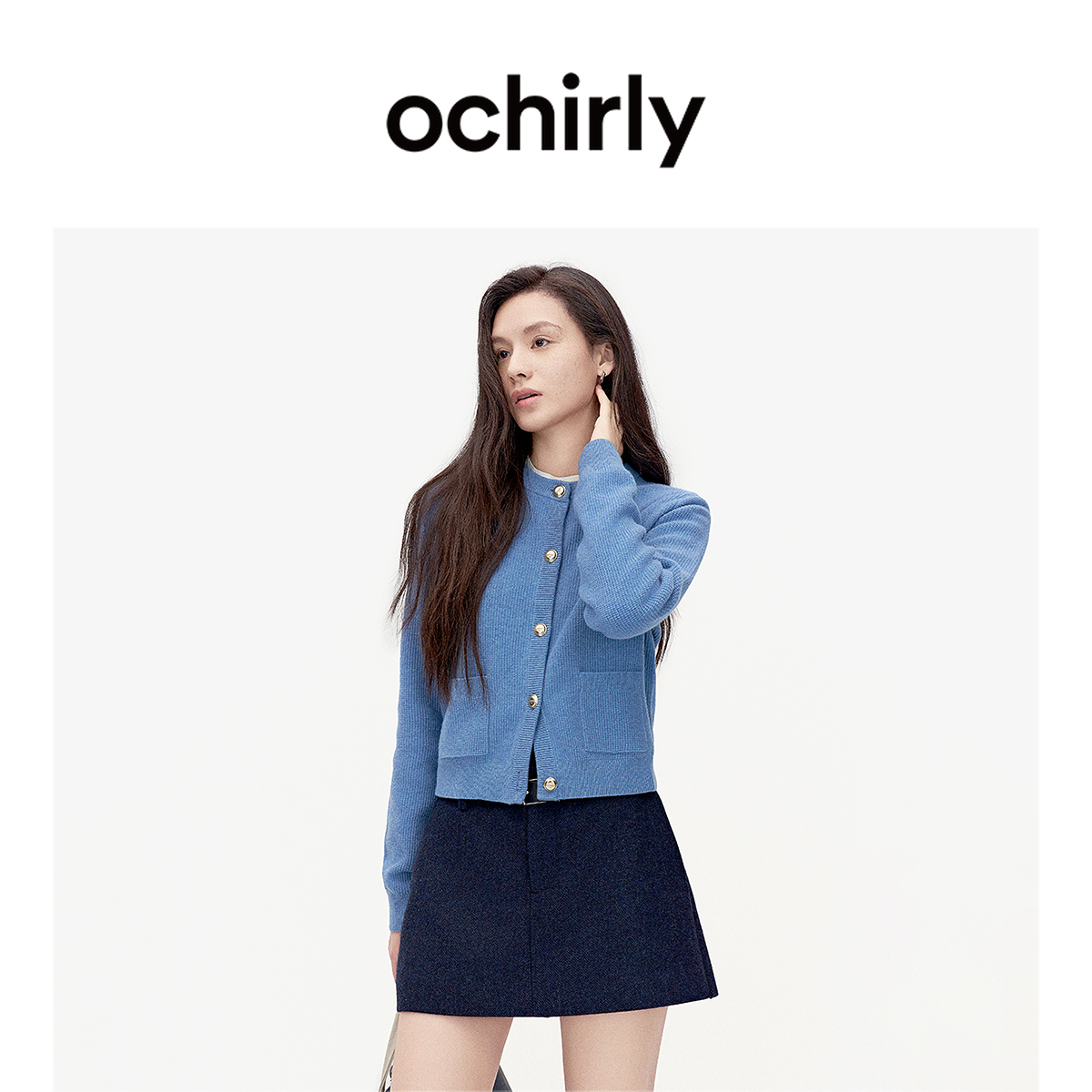 【达人】OCHIRLY欧时力澳大利亚100美丽诺羊毛毛衣气质秋新