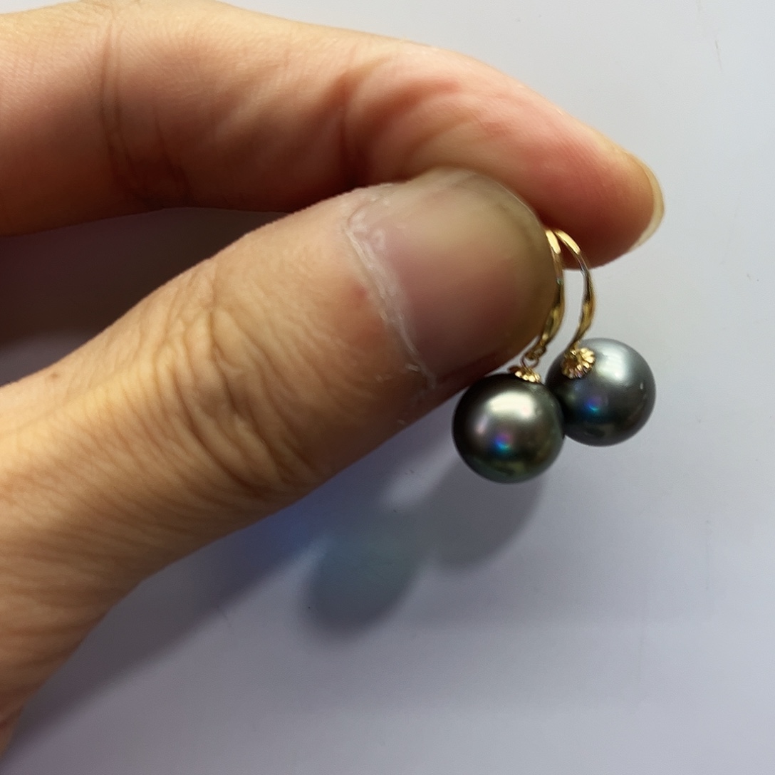 海水珍珠耳饰18K金镶嵌