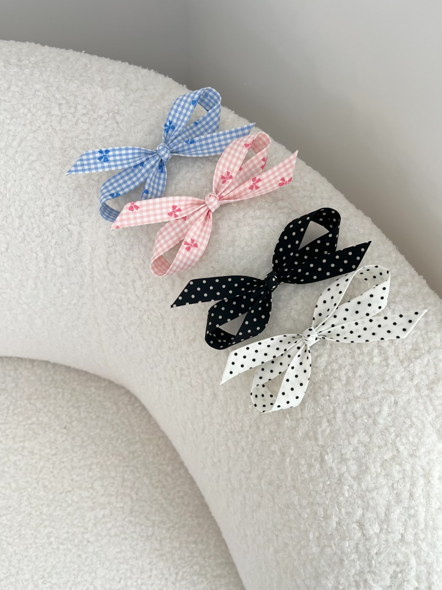 蝴蝶结韩式夹子发绳发箍补米米