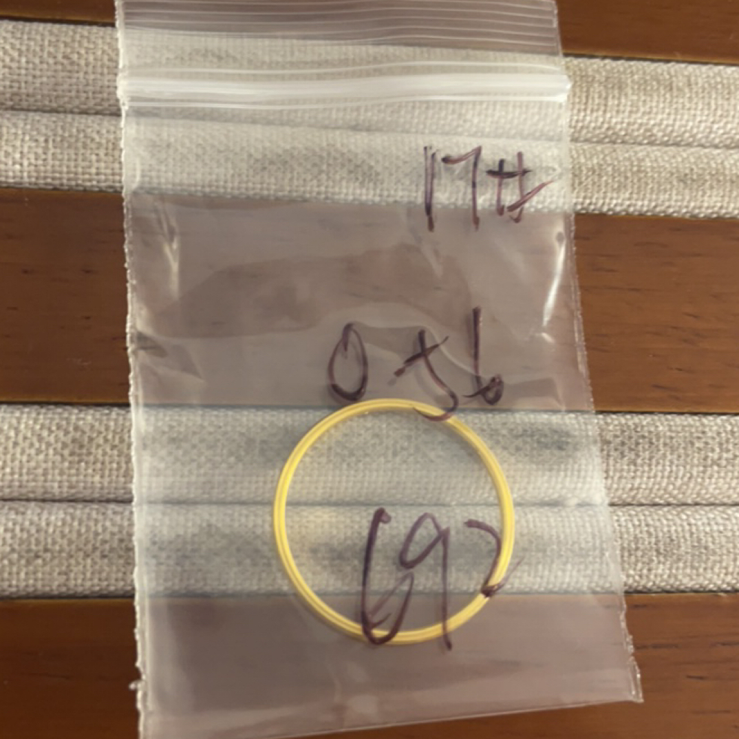 克重0.56 17号 三生三世戒指 足金999