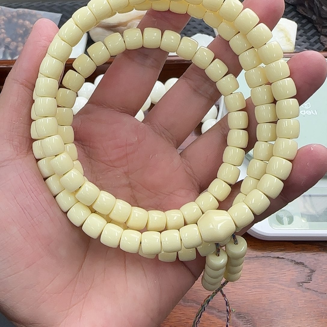 白玉菩提手串8直切润108