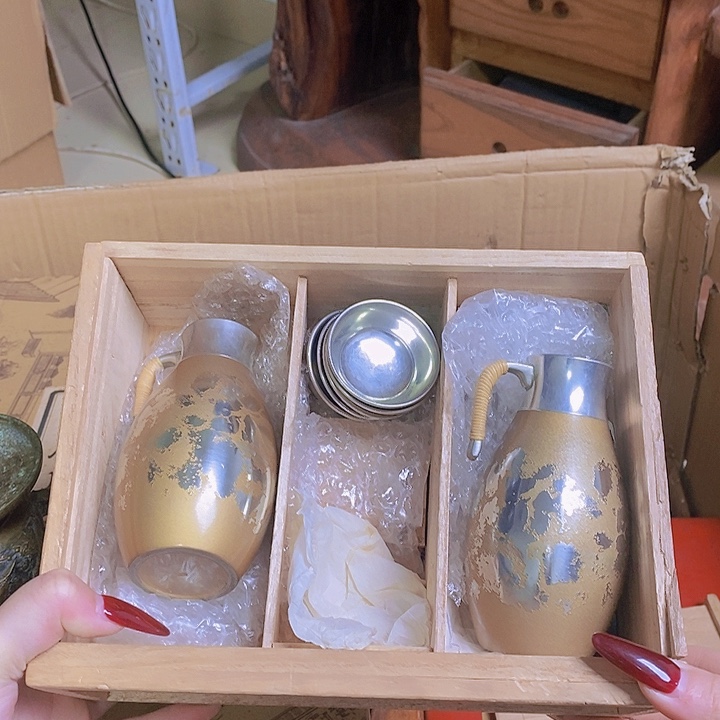 家用锡制酒器套组一客