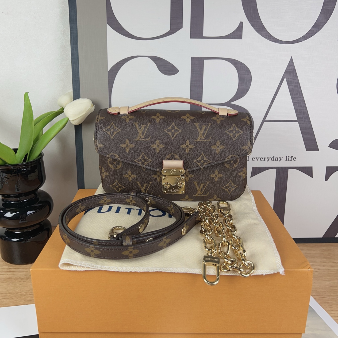 99新 LouisVuitton/路易威登 二手99新Traveler皮革单肩小邮差芯