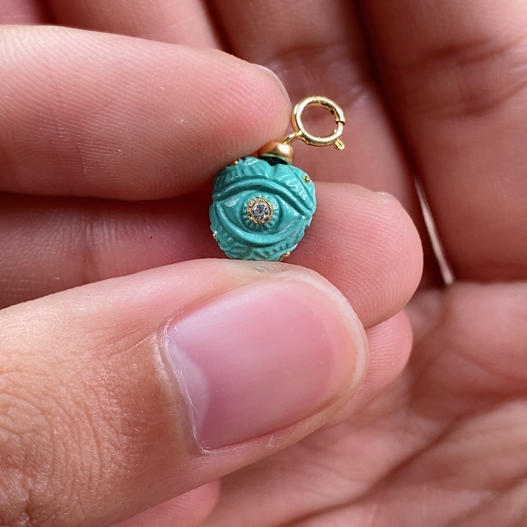 绿松石珠宝奇石未镶嵌