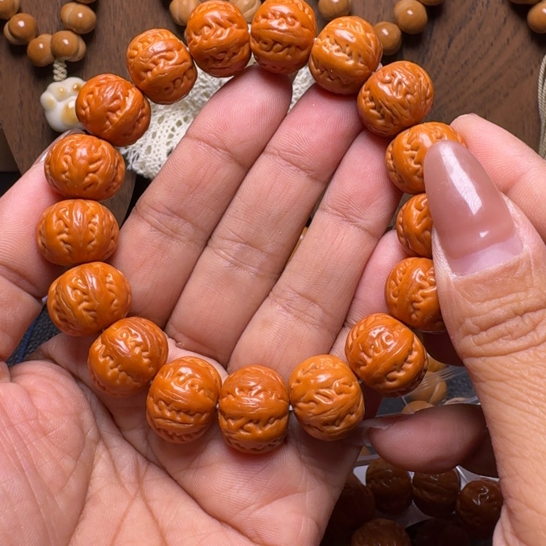 猴头核桃吊坠京八棱