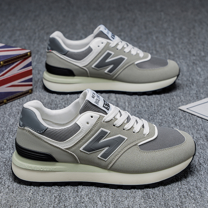 新百伦2025春季百搭休闲网面鞋潮流男女运动鞋学生情侣款韩版女鞋