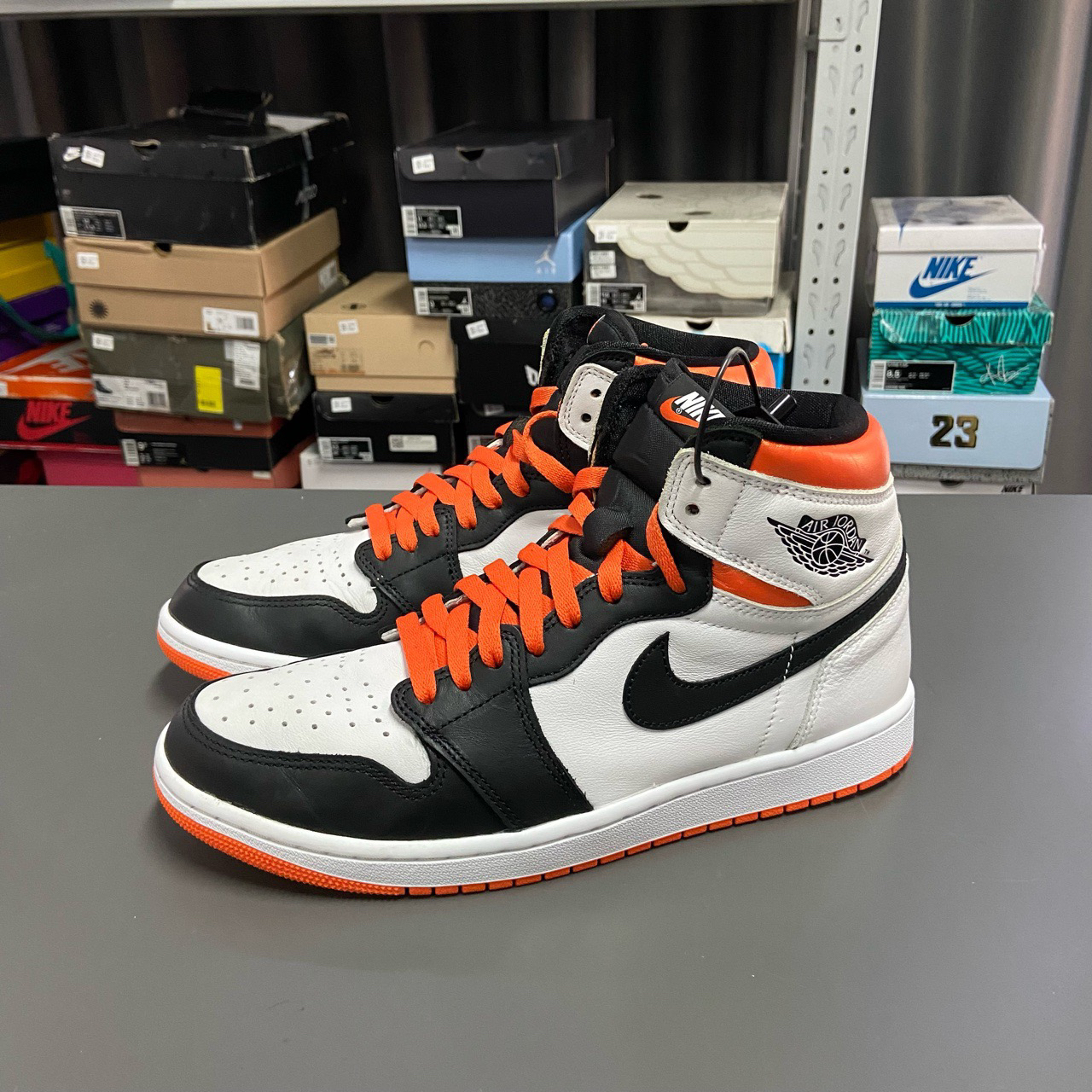 95新 MM6 44码 无原盒 Jordan1 aj1 扣碎4.0 黑脚趾 11998838