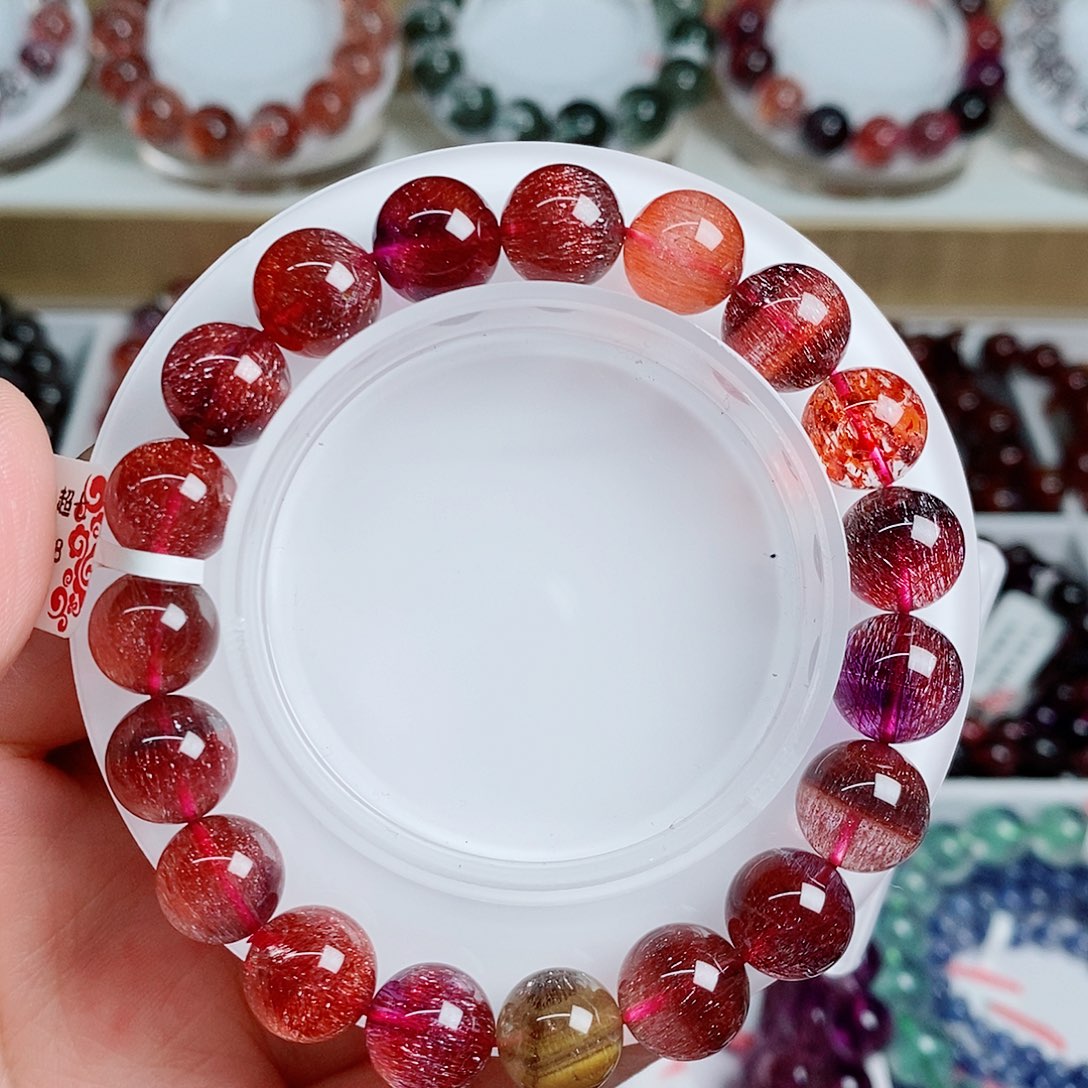 手链水晶未镶嵌稀有色超七