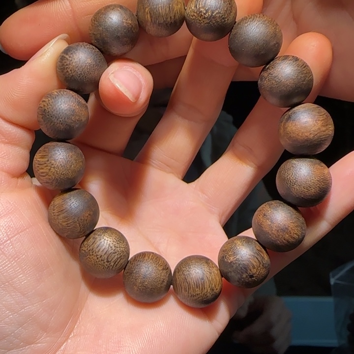 手串沉香诚***8海南老白棋1.4手串18克+